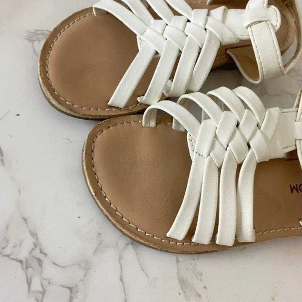 Nordstrom Sandals Little Kid Sz 9 White Dressy Girly‎